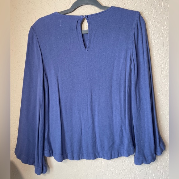 Cloth & Stone Anthropologie Blue Long Sleeve Shirt - Picture 4 of 4